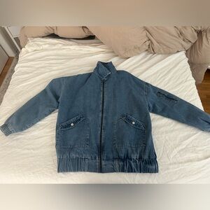 Edikted Sophie Oversized Washed Denim Coat